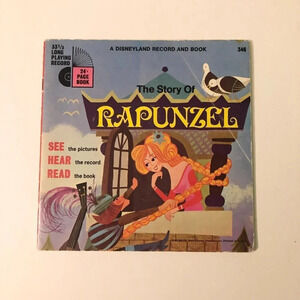 Vintage 1970 Disney The Story of Rapunzel Book Only  No Record